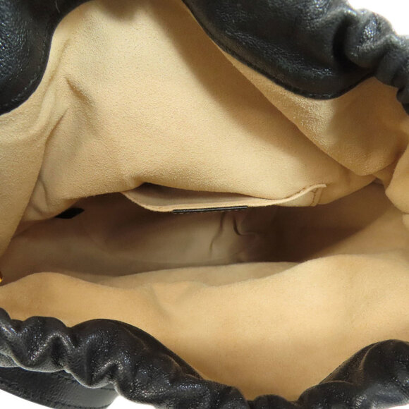 GUCCI Black Leather Horsebit Shoulder Bag - Picture 5 of 11